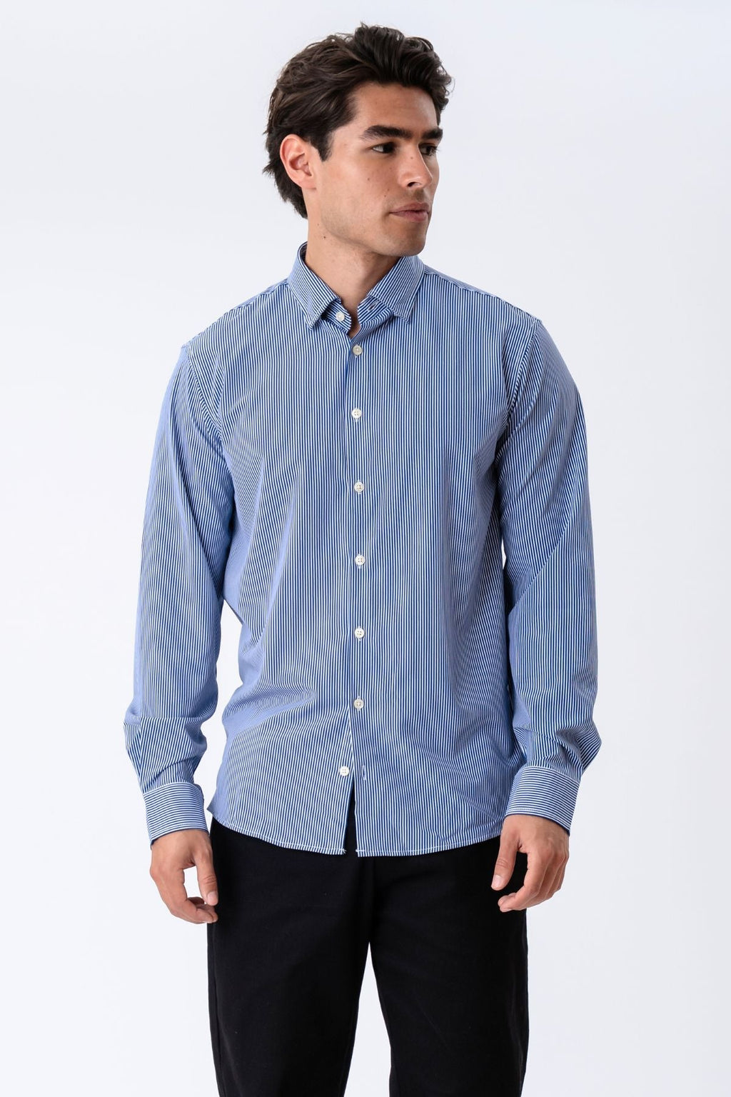 The Original Premium Performance Camicia - Bianca/Blu scuro