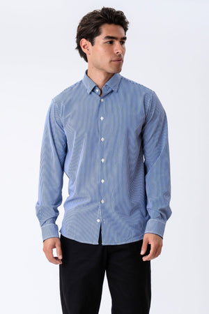The Original Premium Performance Camicia - Bianca/Blu scuro