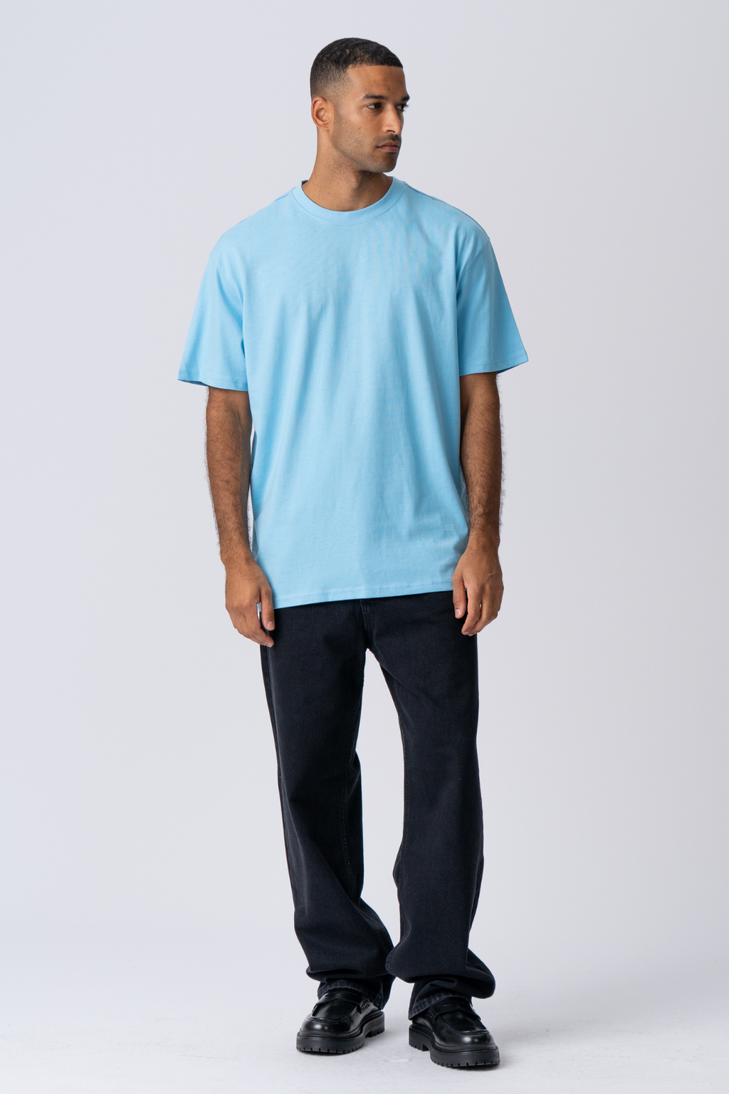 Pesante Oversized T -shirt - Baltico blu