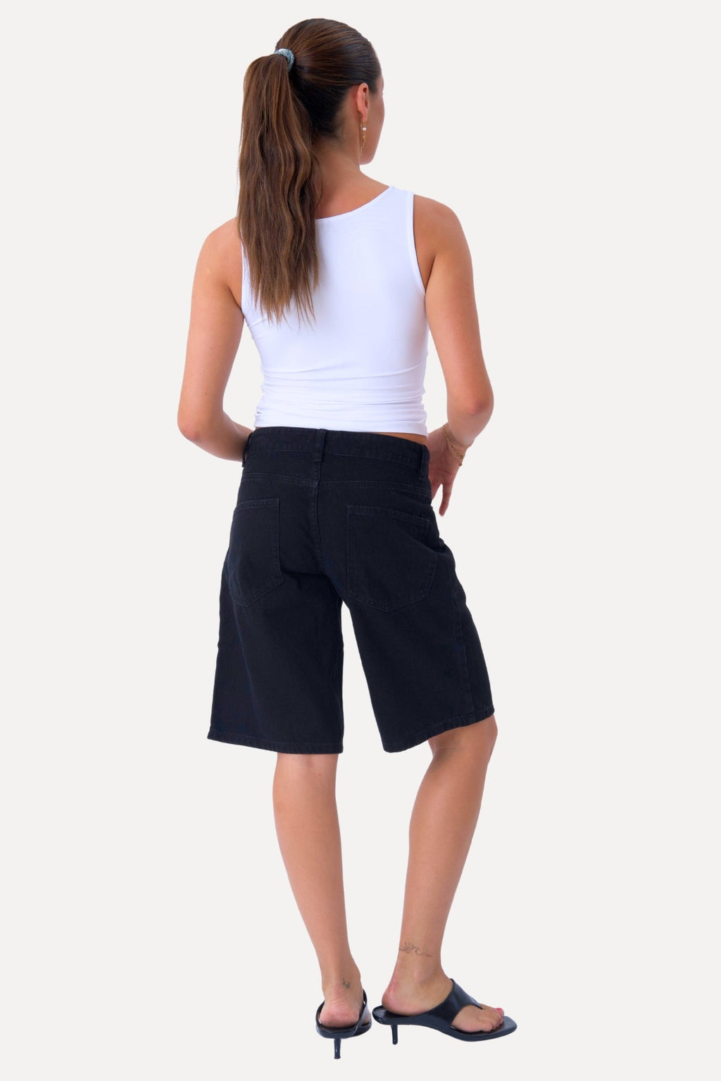 Denim Shorts - Nero