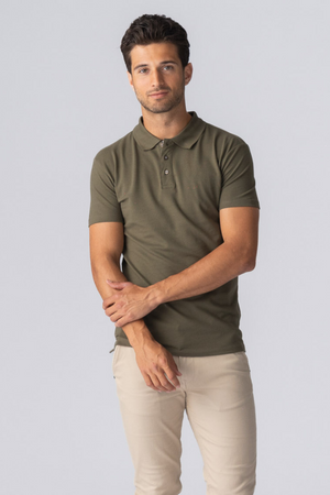 Polo muscolare - Army Green