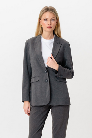 Blazer dalla vestibilità classica - Grigio scuro