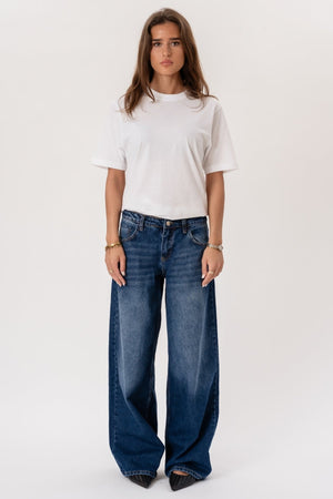 Jeans larghi Serena - Blu medio