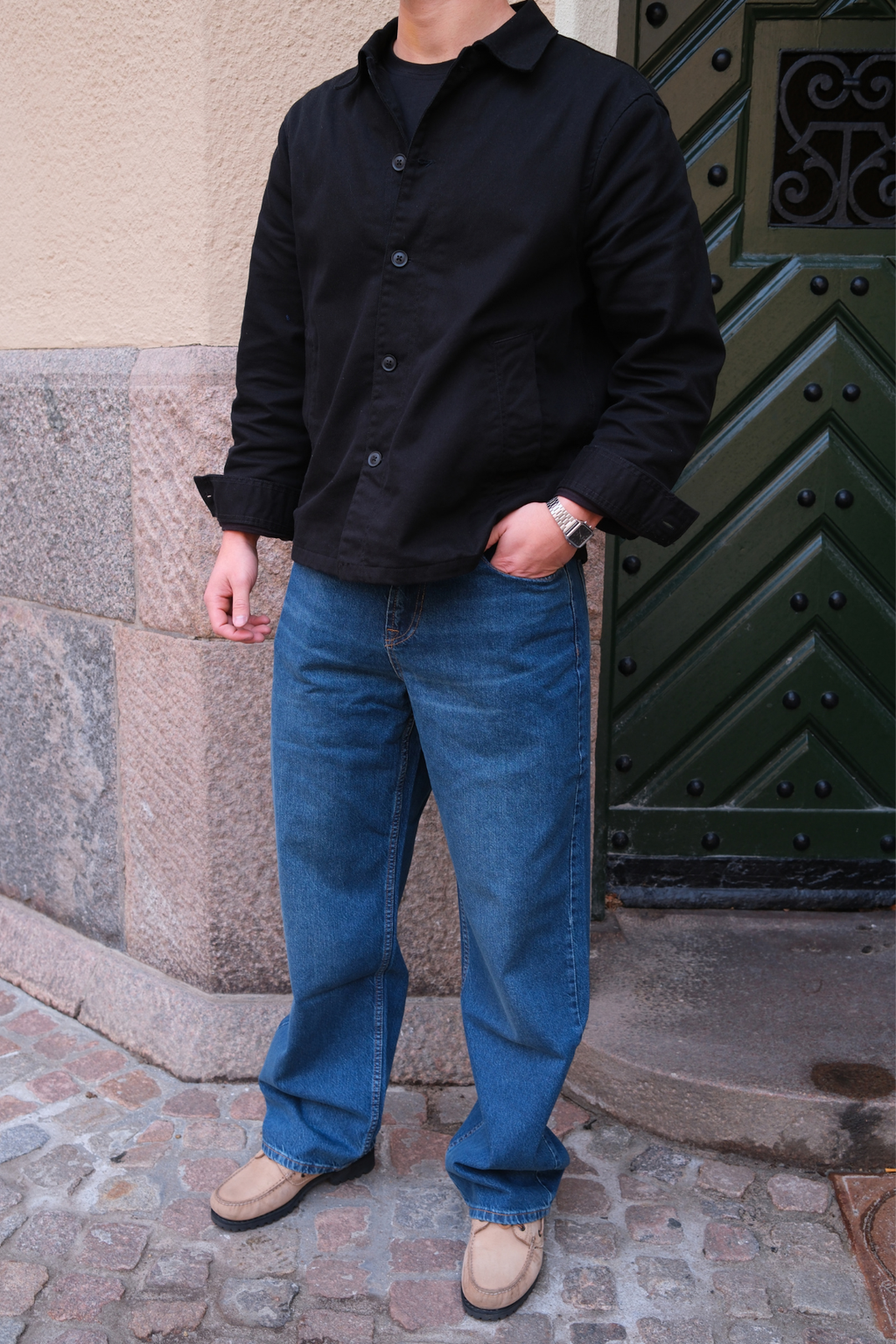 Guglielmo Regular Jeans: denim blu scuro