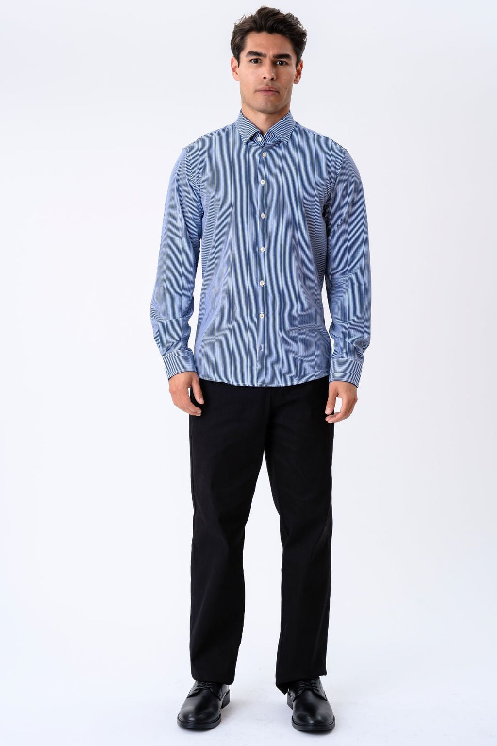 The Original Premium Performance Camicia - Bianca/Blu scuro