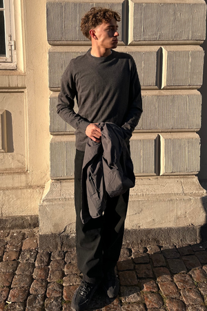 Pullover girocollo - Antracite Melange