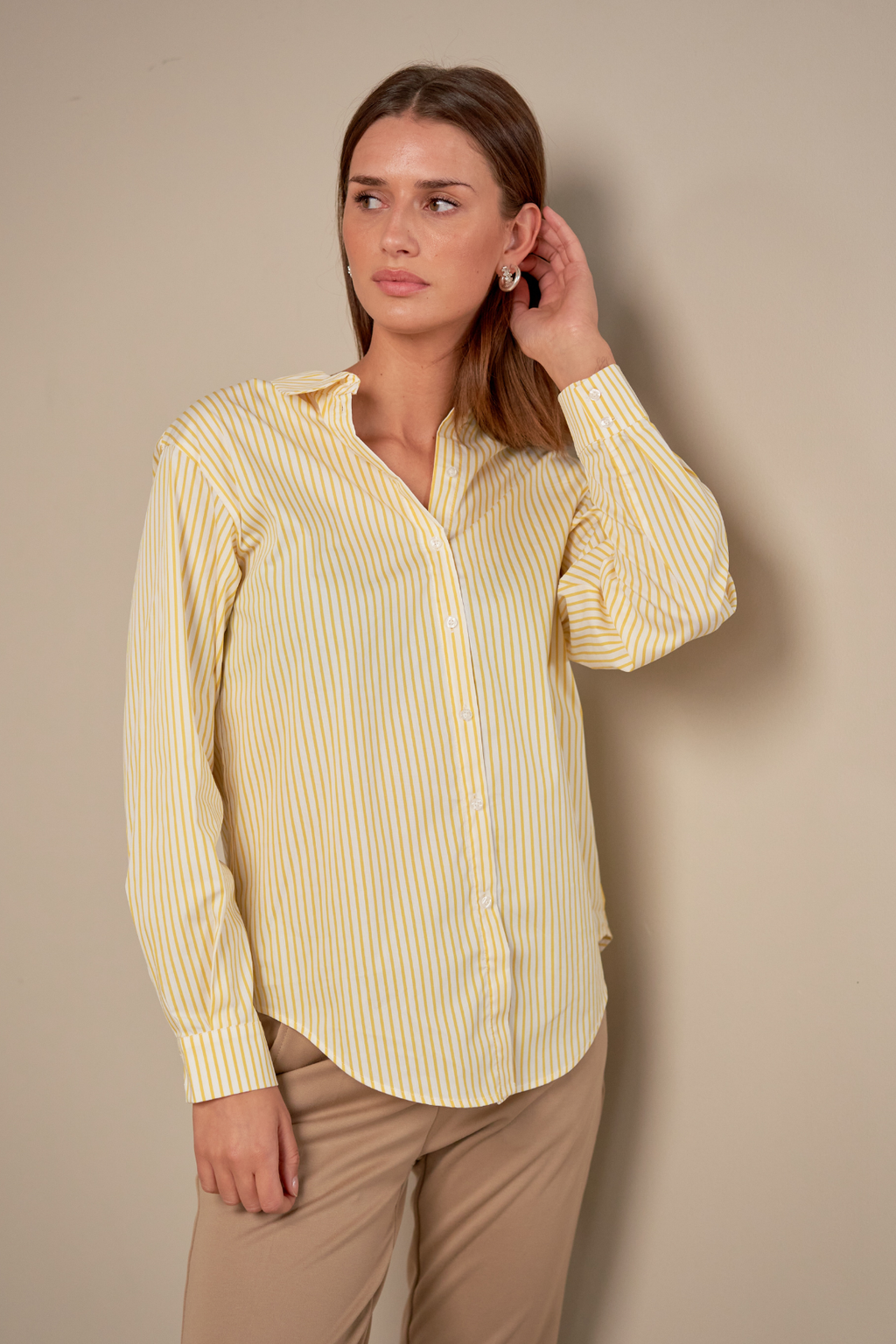 Camicia Tutta lo l/s - giallo