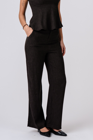 Aya Sciolto Pants - Marrone