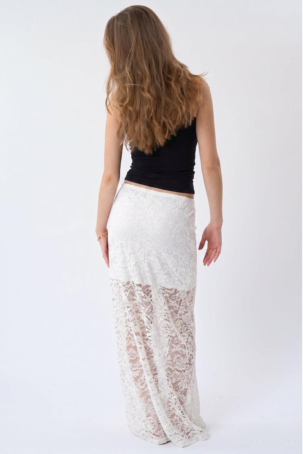 Gonna lunga in pizzo Amara - Bianca