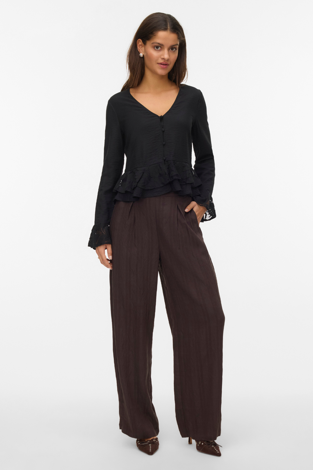 Pantaloni dritti irine - Torta di cioccolato