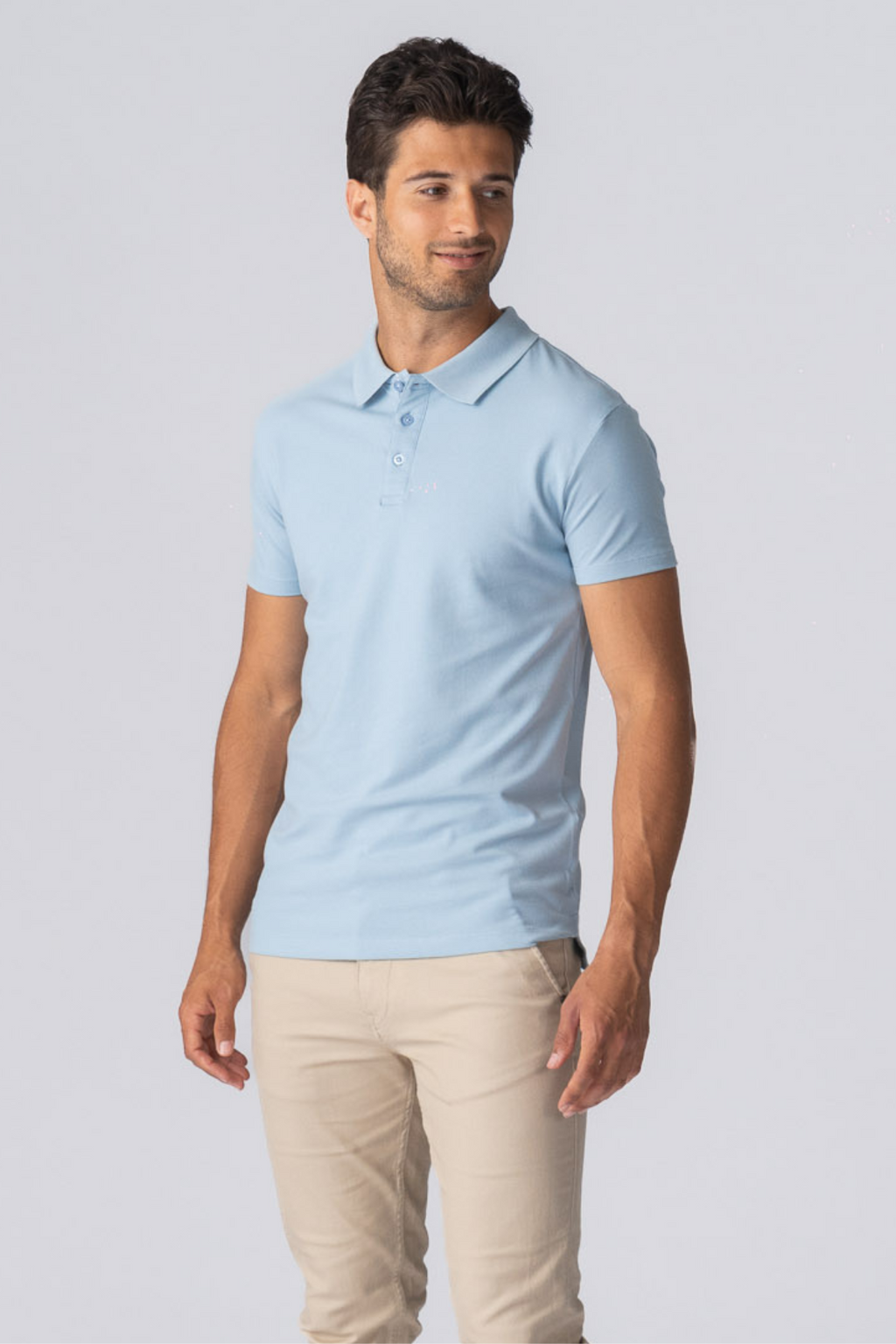 Polo muscolare - azzurro