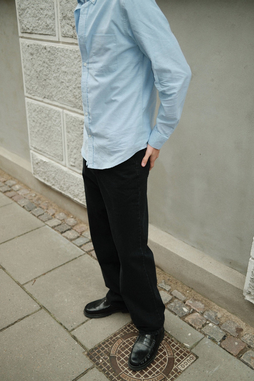 Jeans larghi - Nero Denim