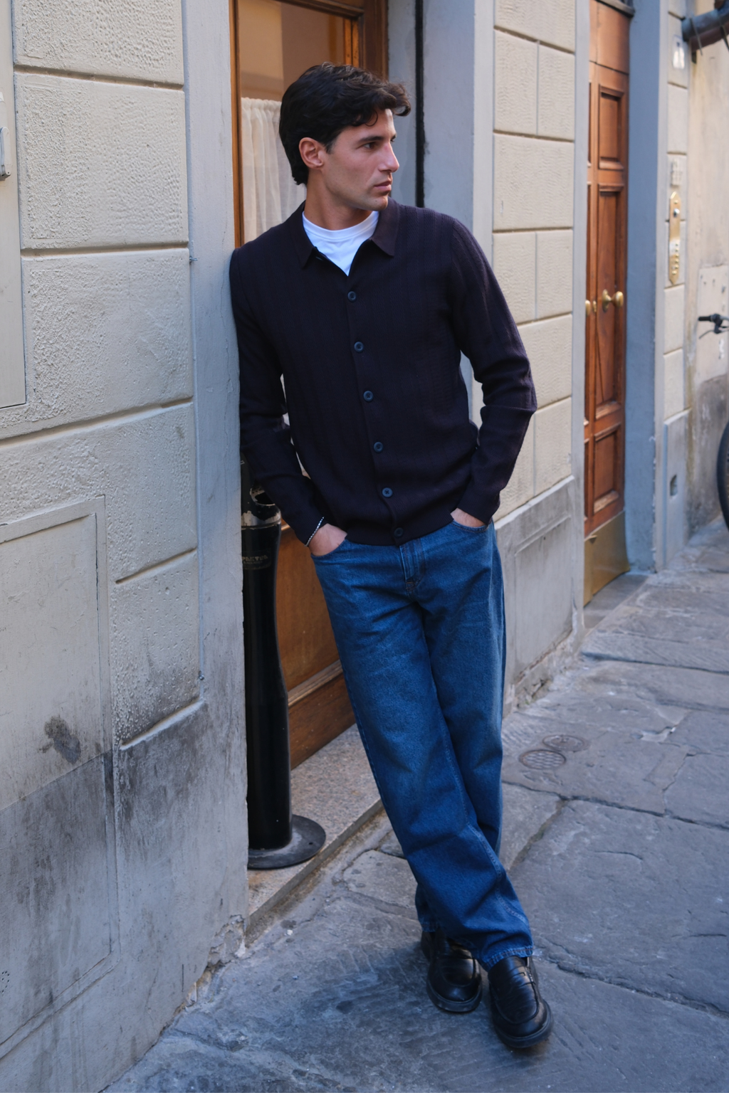 Arthur Knit Cardigan - Dark Navy