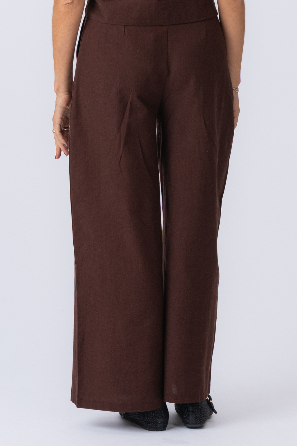 Melissa larga Pants - Marrone