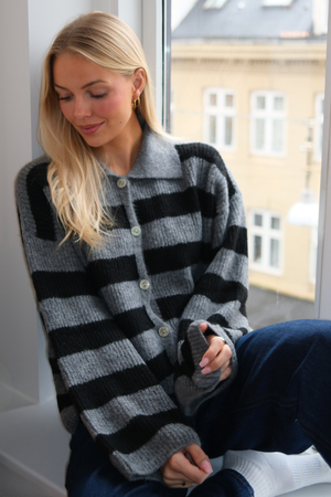 Josie Polo in maglia - Grigio/Nero