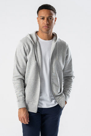 Zip Hoodie - Ash Grey