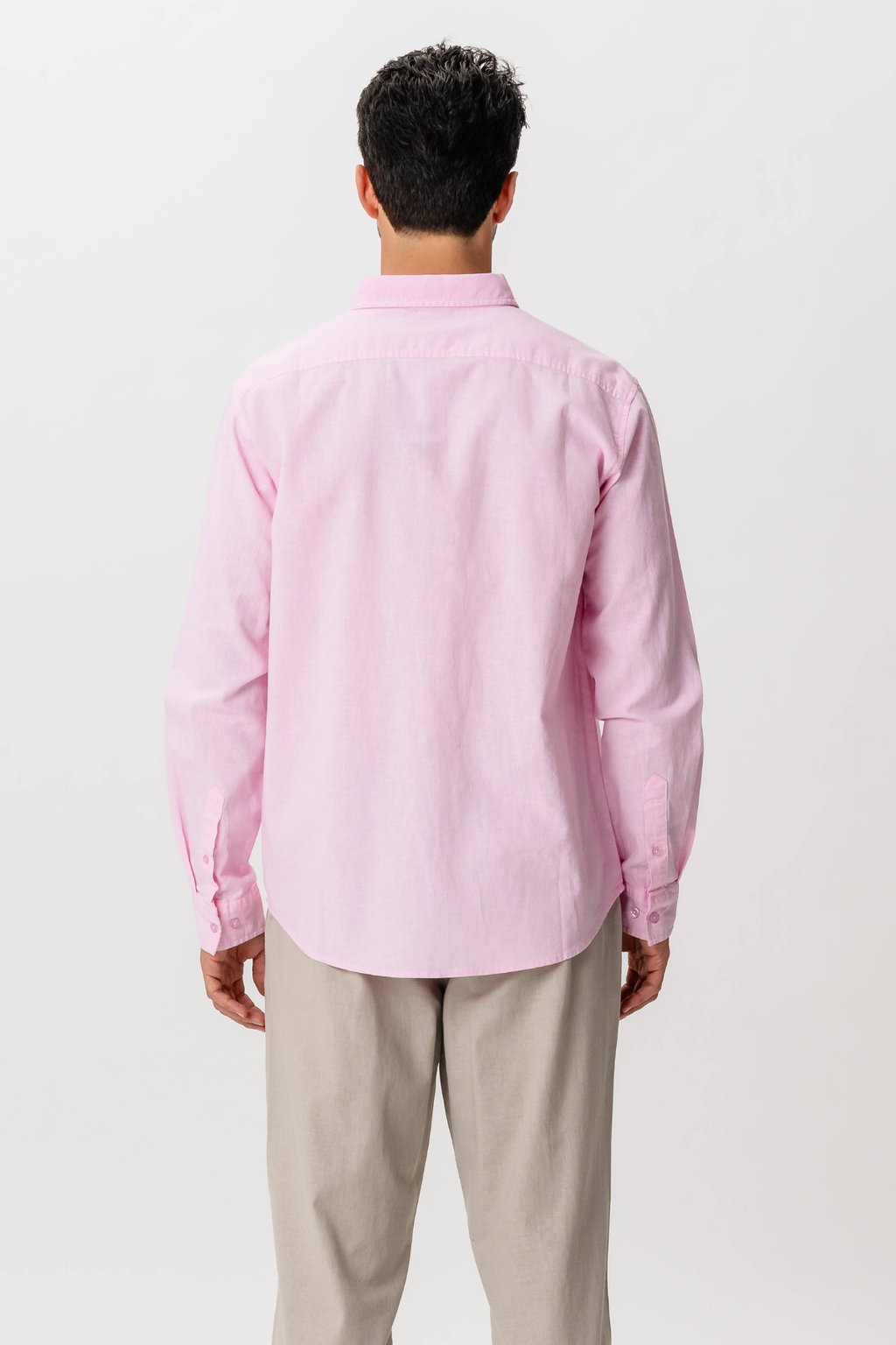 Linen Shirt - Light Red