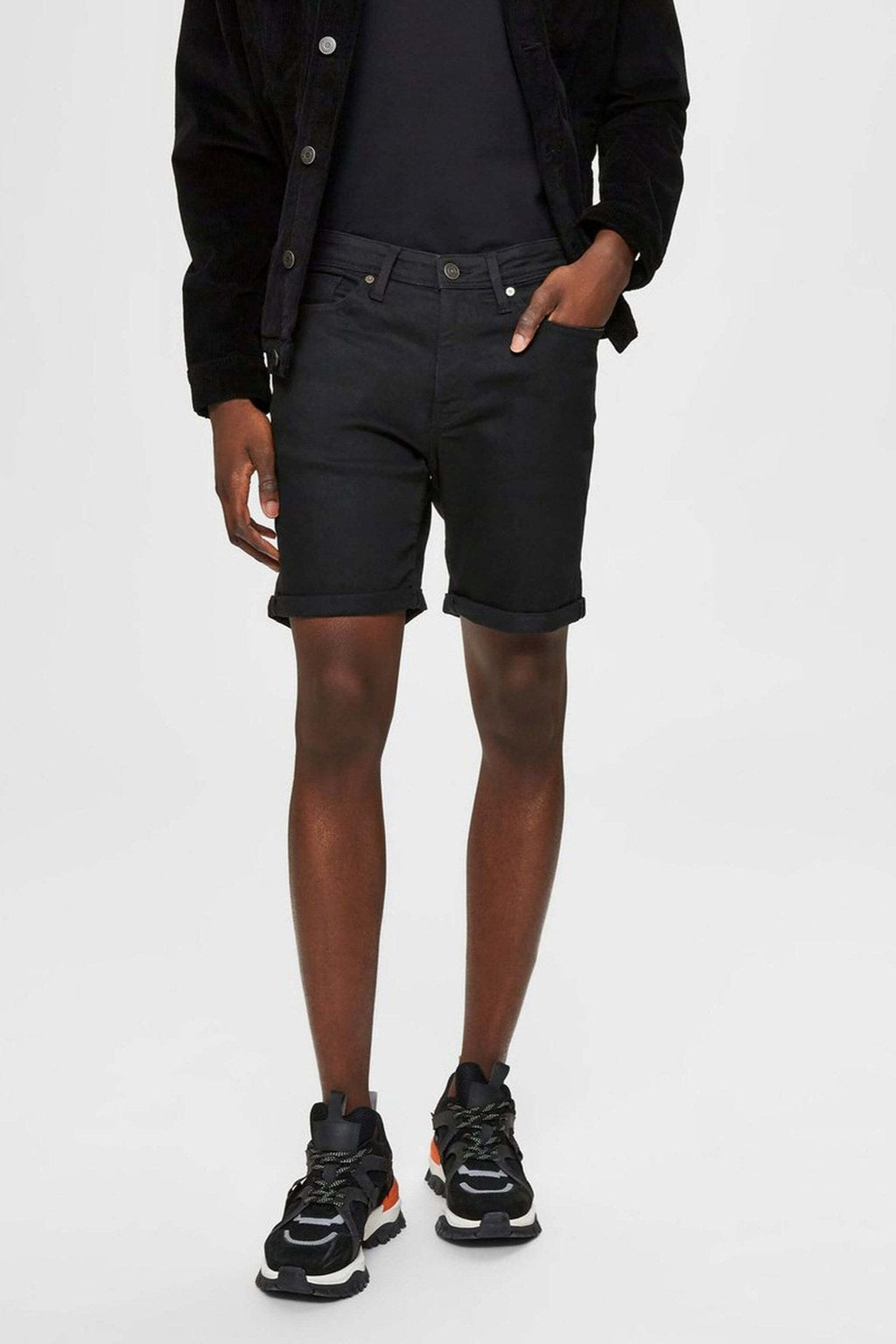 Denim Shorts - Black