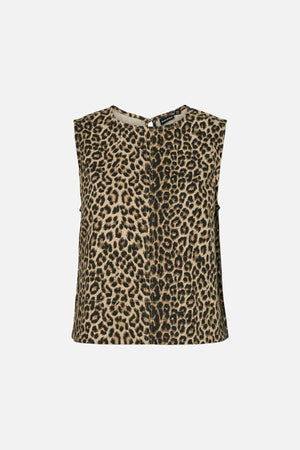 Salume in denim top - pepe bianco leo