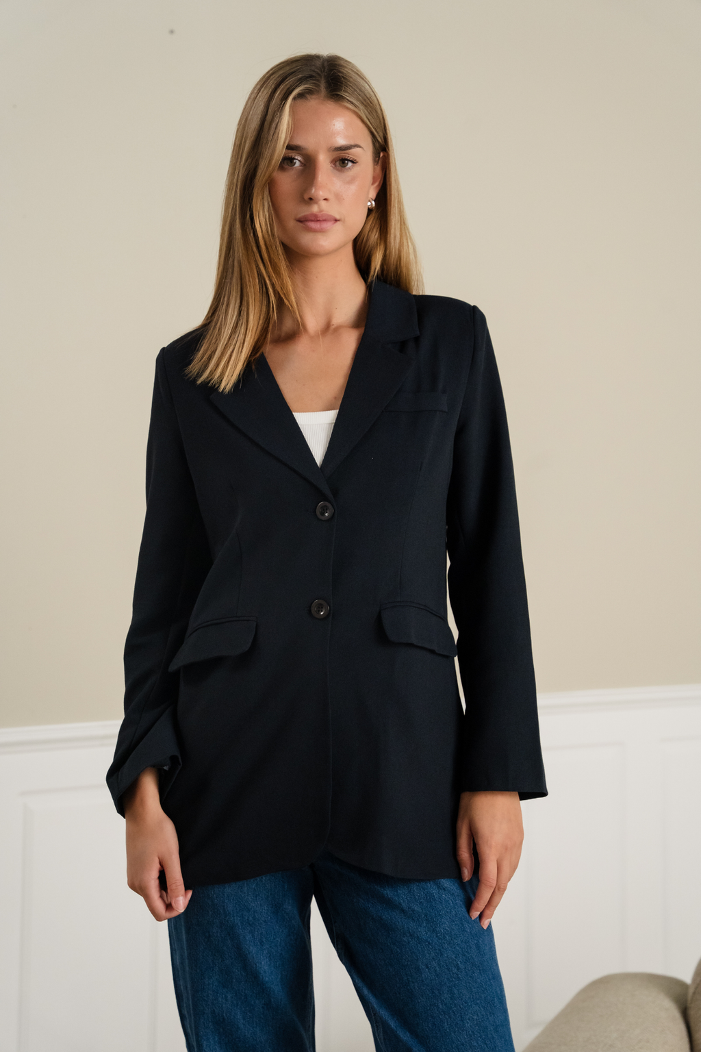 Claire Oversized Blazer - Nero
