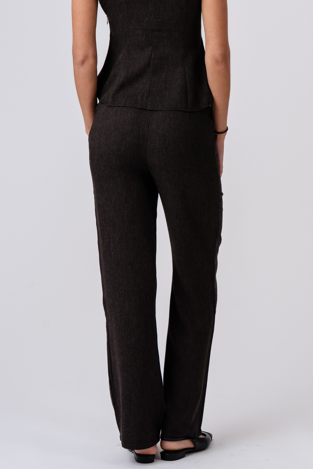 Aya Sciolto Pants - Marrone