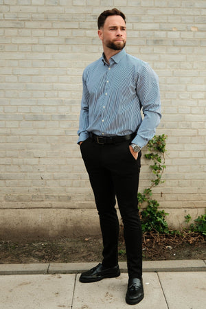 The Original Premium Performance Camicia - Bianca/Blu scuro