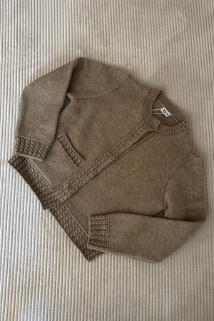 Emilie Knit Cardigan - Brown