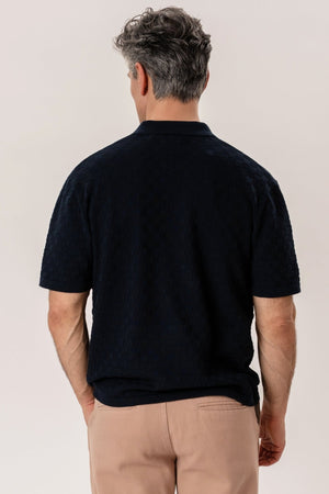 Polo Darin in maglia - Blu marino