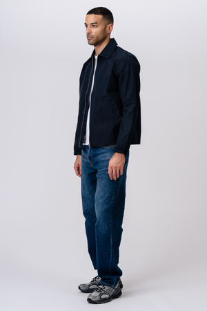 Giacca corta con zip - Blu marino