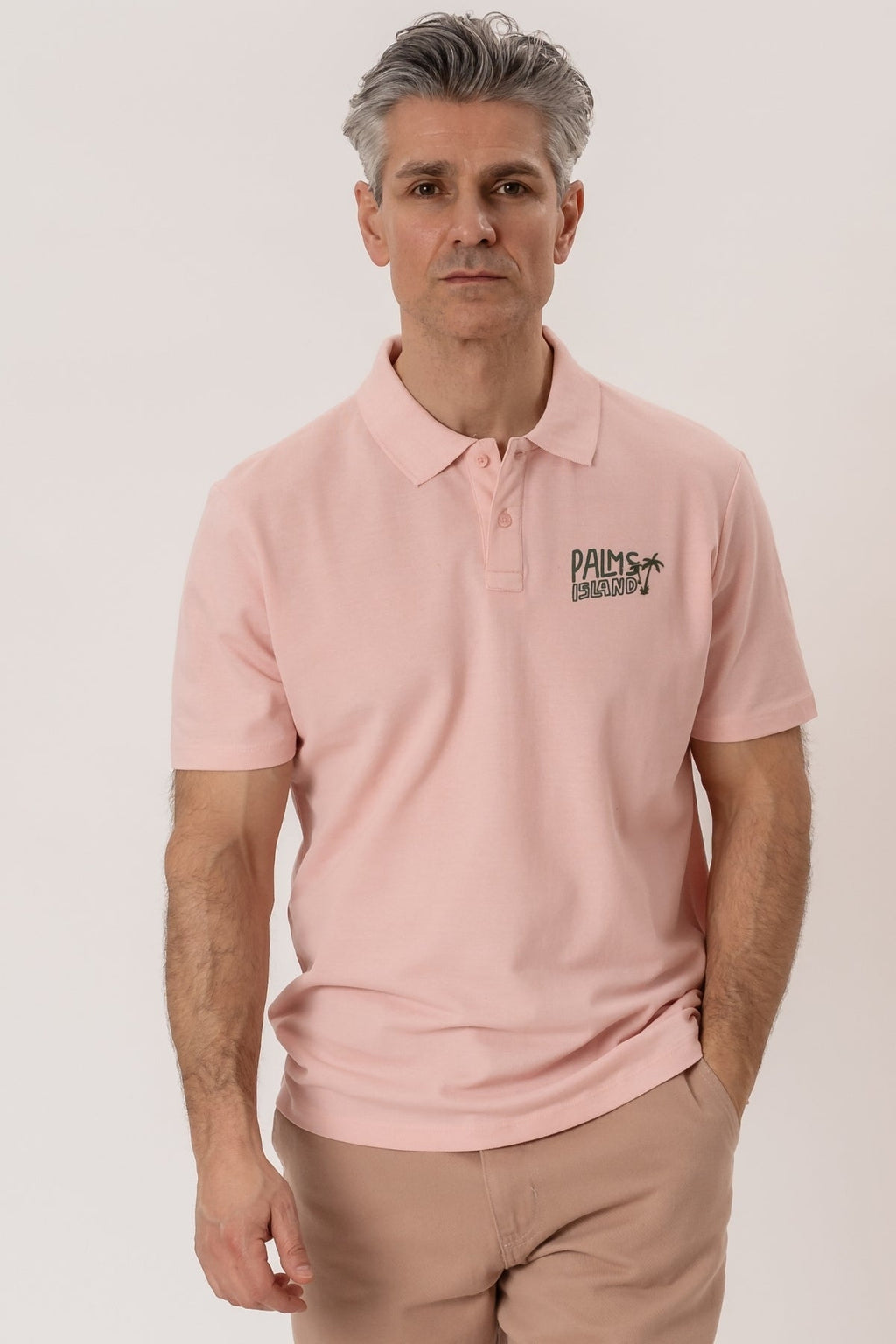 Palms Polo - Peach