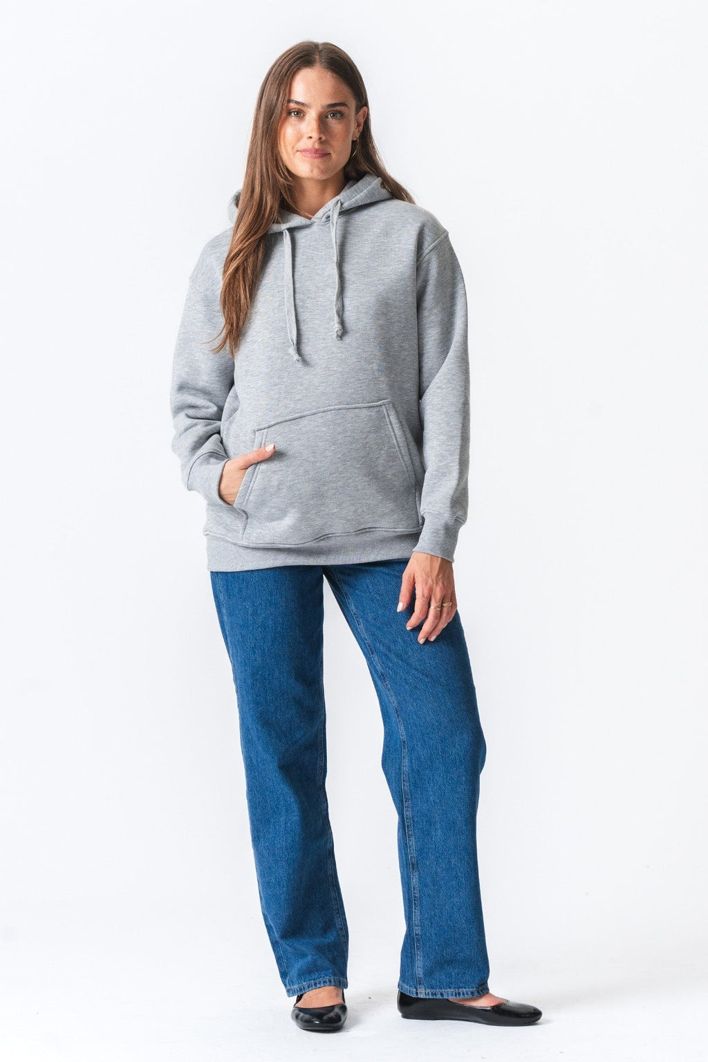 Stella Oversized Felpa con cappuccio - Ash grigio