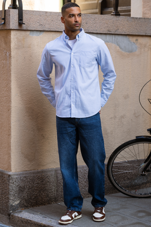 Relaxed Fit Jeans - Dark Blue Denim