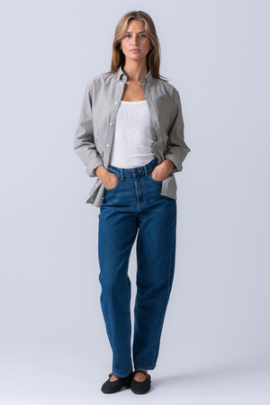 Fidanzato oxford camicia - grigio