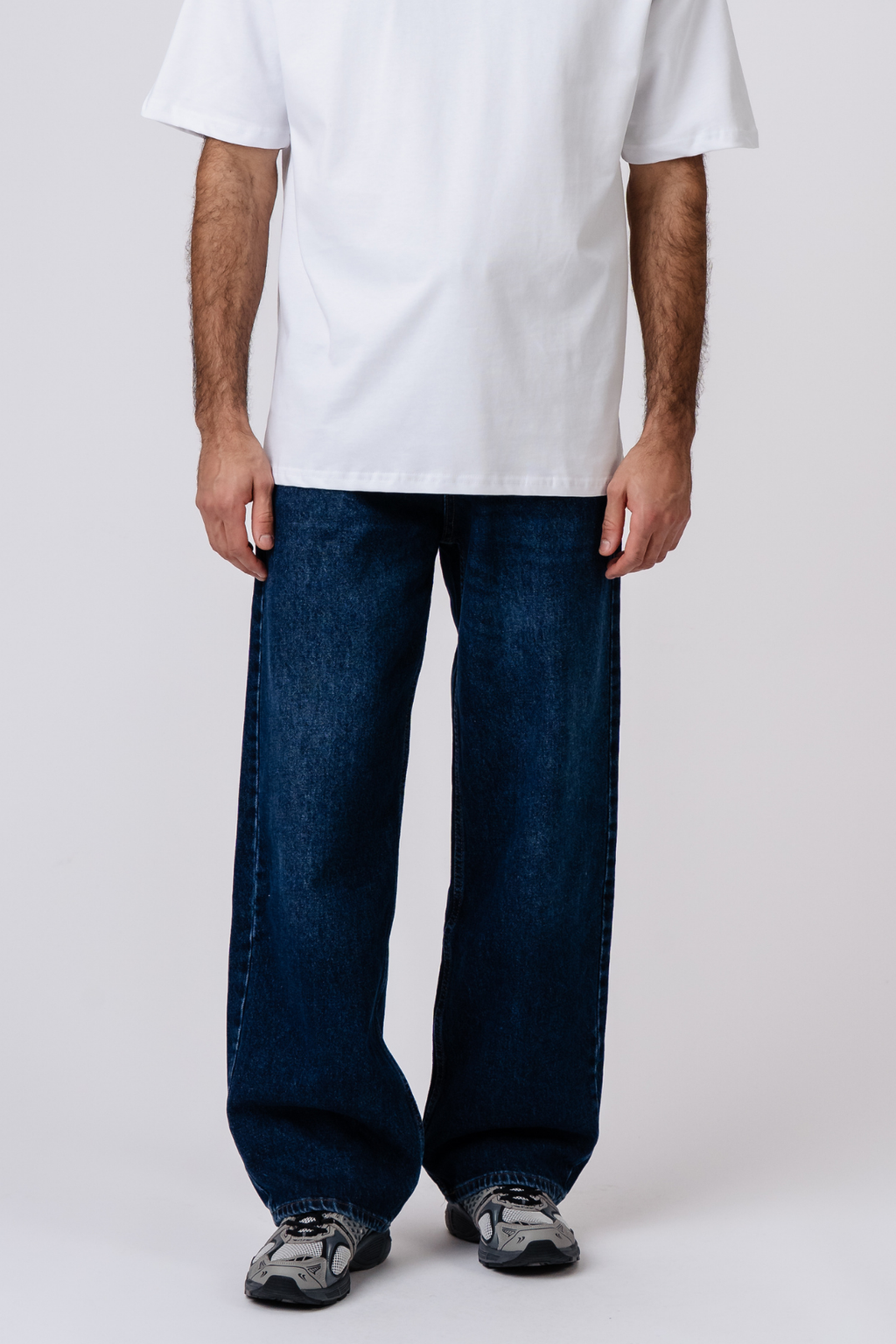 Jeans larghi - Blu scuro