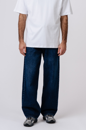 Jeans larghi - Blu scuro