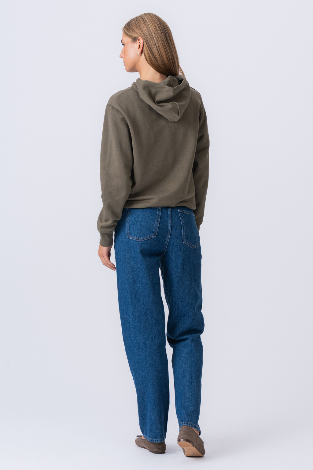 Felpa con cappuccio - esercito