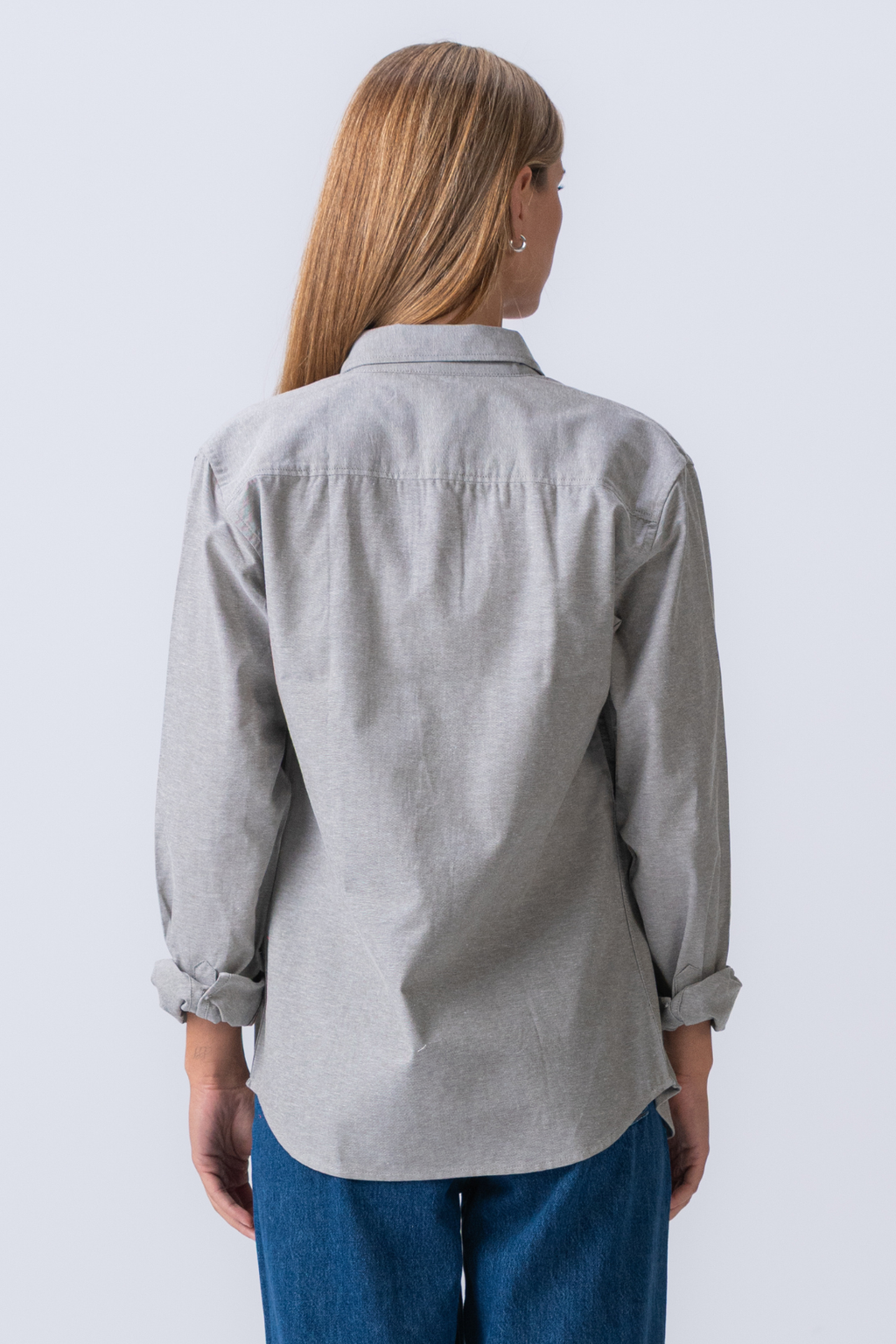Fidanzato oxford camicia - grigio
