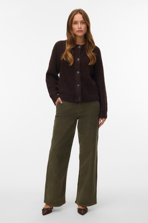 Margot Wide Corduroy Pants - Grape Leaf