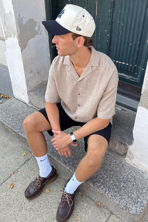 Camicia a maniche corte - sabbia