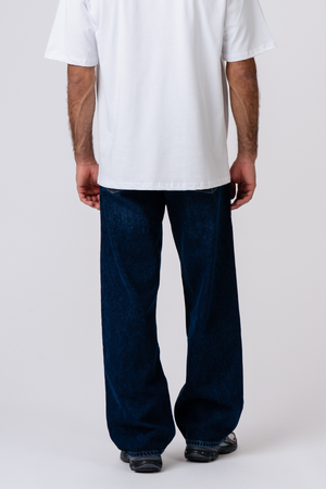 Jeans larghi - Blu scuro