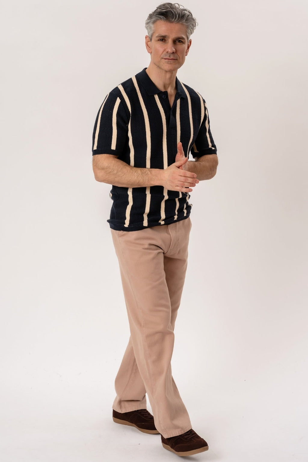 Polo Darin in maglia - Blu marino