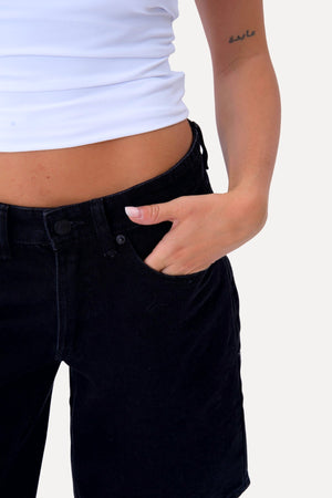 Denim Shorts - Nero