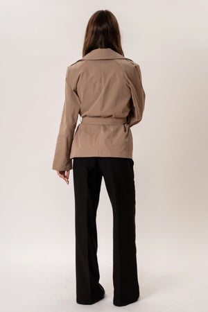 Sia Short Trenchcoat - Camel