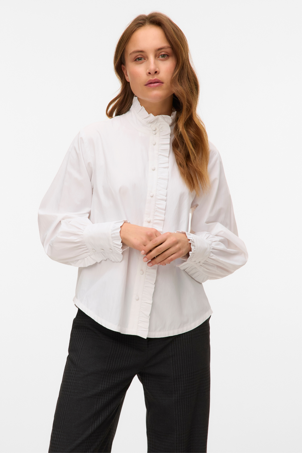 Fanni Ruffel Top - Biancaneve