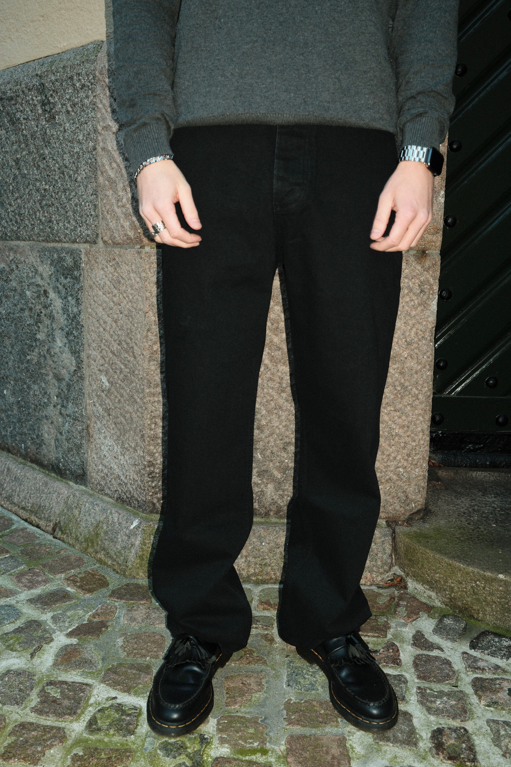 Jeans larghi - Nero Denim