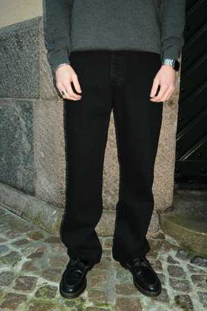 Jeans larghi - Nero Denim