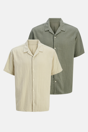 Short-Sleeved Linen Shirt – Package Deal (2 pcs.)