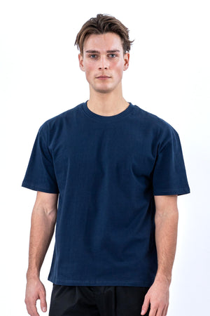 T-shirt squadrata - Blu marino