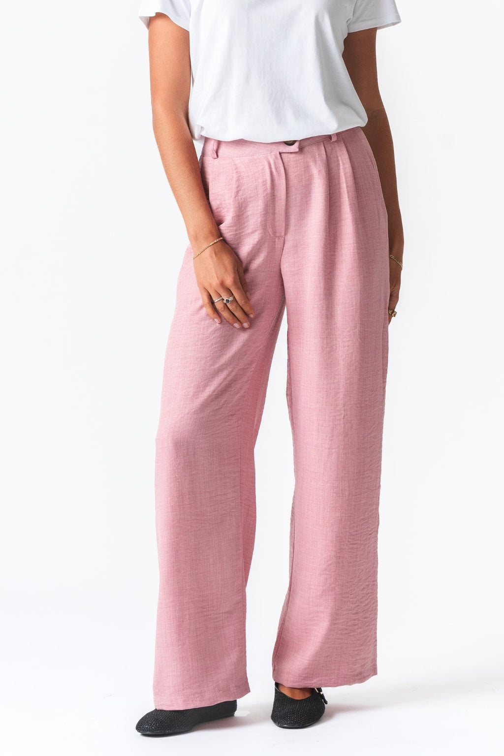 Emma Pants Loose - Light Pink