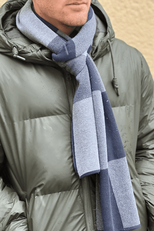 Sciarpa - Griglia Lunga Blu